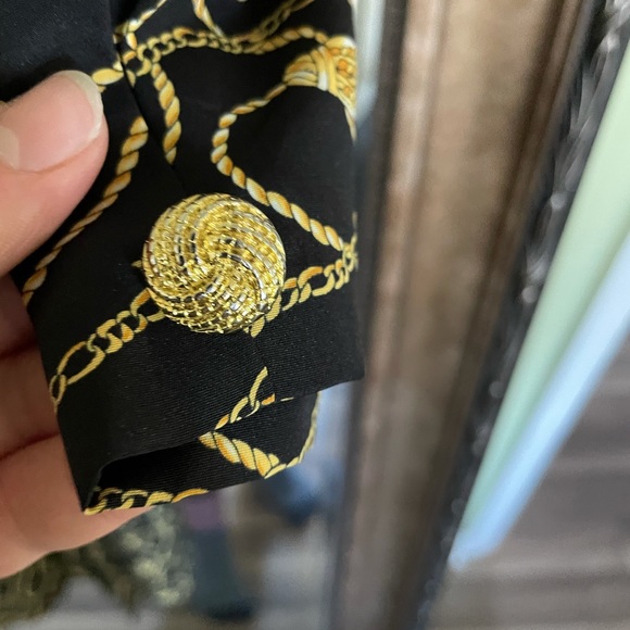 VINTAGE MS. CHAUS GOLD CHAIN DRESS - Picture 4 of 6